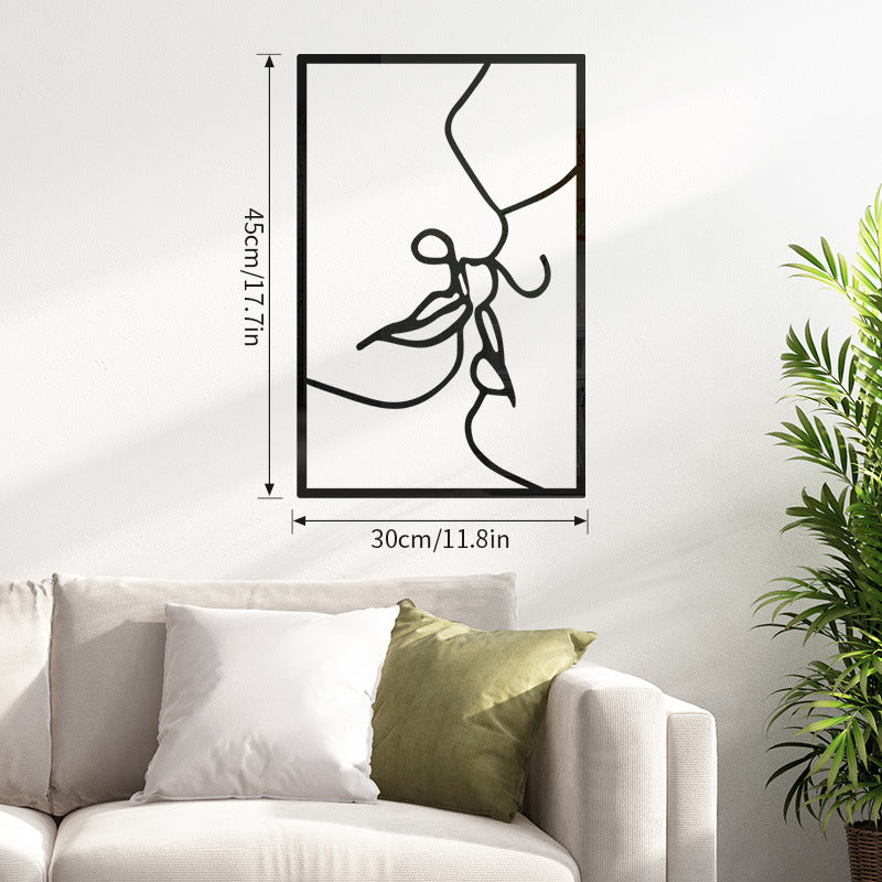 Minimalist Abstract Figure Acrylic Wall Art Set