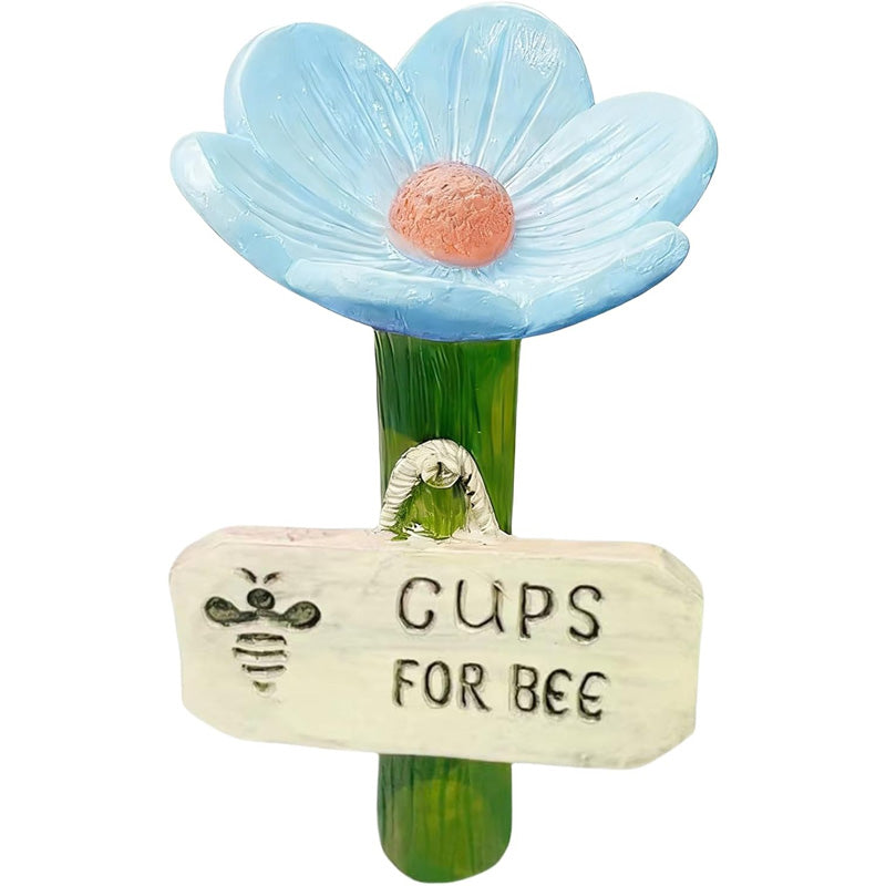 Flower-shaped resin water station