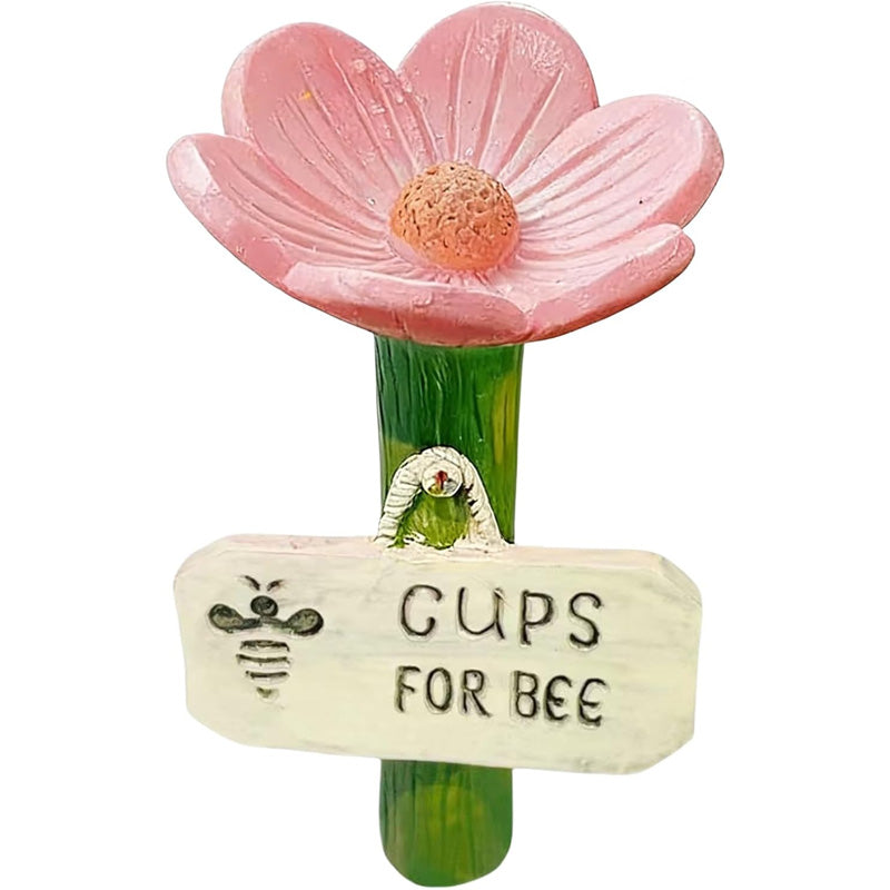 Flower-shaped resin water station
