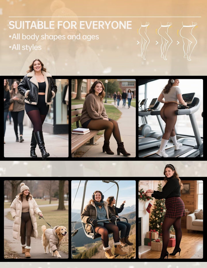 Fleece Lined Tights Women