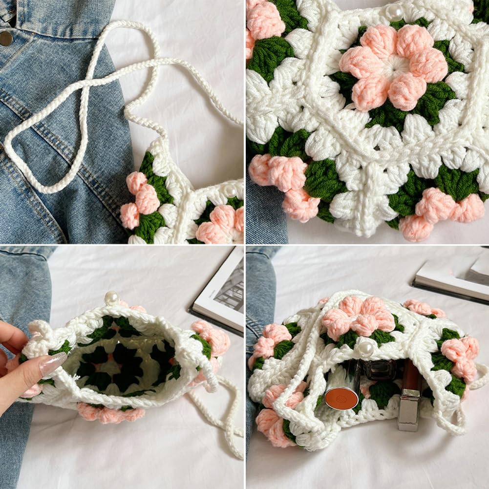 Handmade crochet handbag