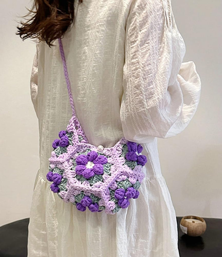 Handmade crochet handbag