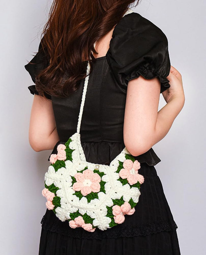 Handmade crochet handbag